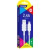 CAVO CELLULARE RICARICA E SINCRONIZZAZIONE KAKUSIGA KSC-716 LIGHTNING 2.0M BIANCO